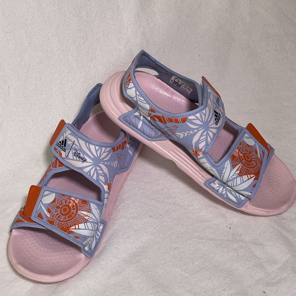 Adidas Altaswim You G Girls Shoes Size 2 Color: Blue Dawn/Core Black/Semi